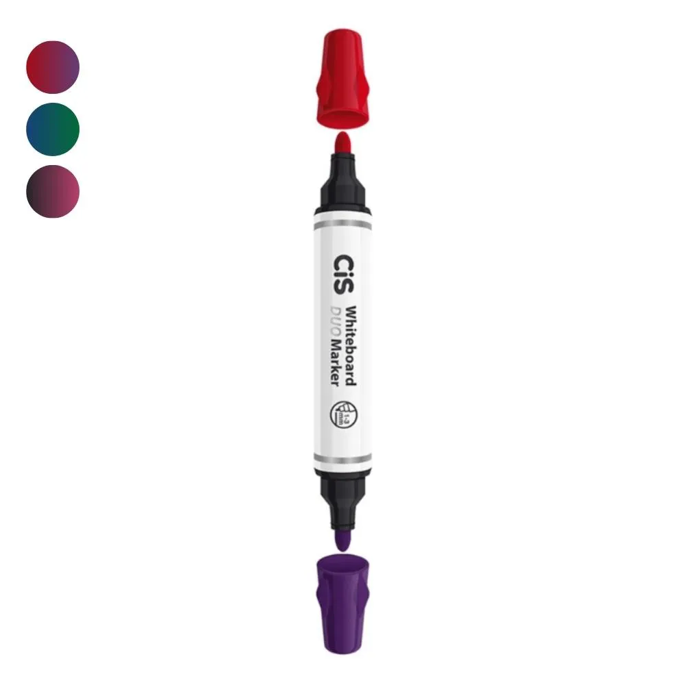 Marcador Quadro Branco Cis Duo Marker